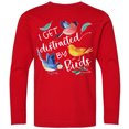 thumbnail image 3 of Inktastic I Get Distracted by Birds Long Sleeve Youth T-Shirt, 3 of 5