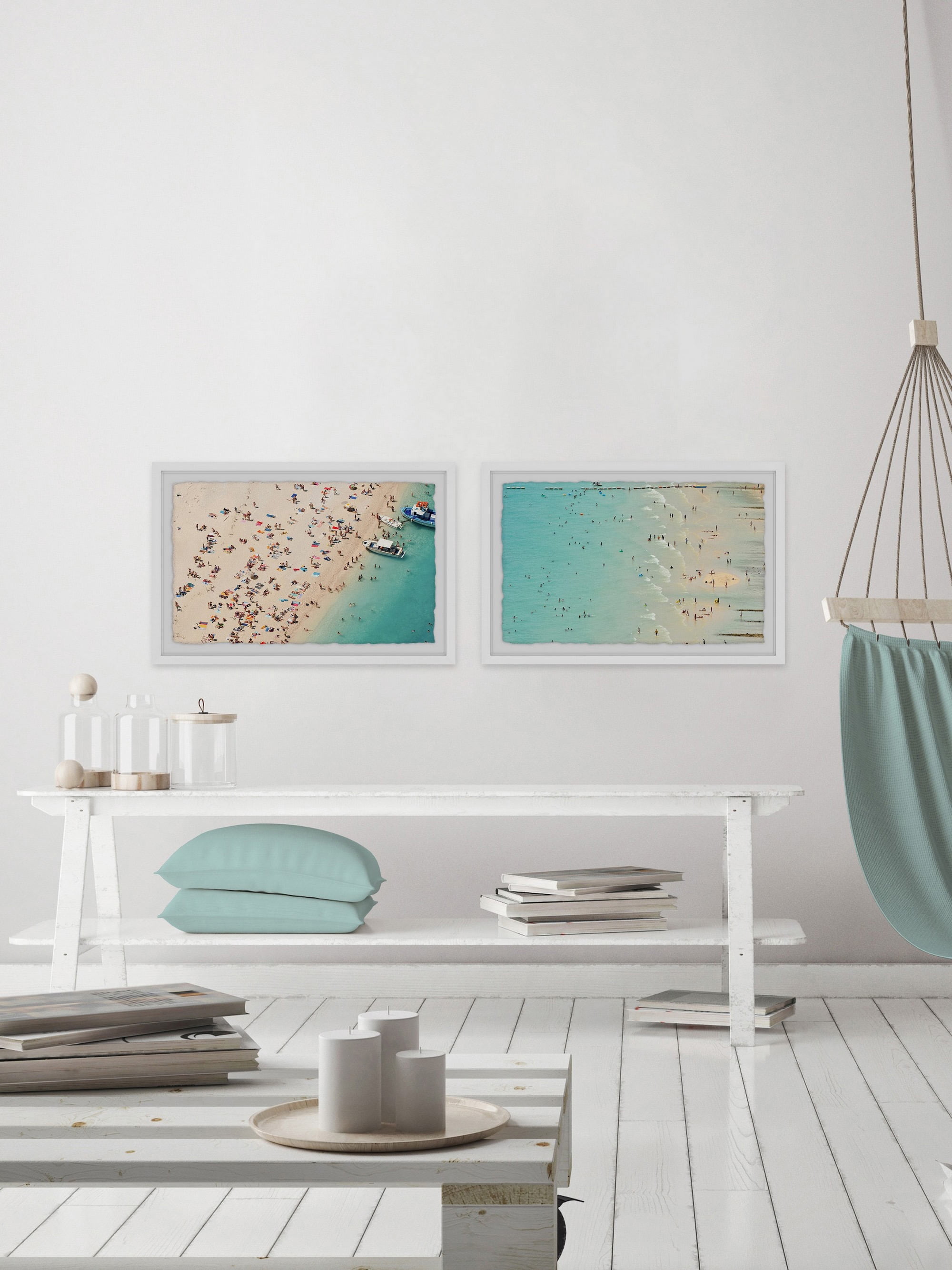 Aerial Beach Views Diptych