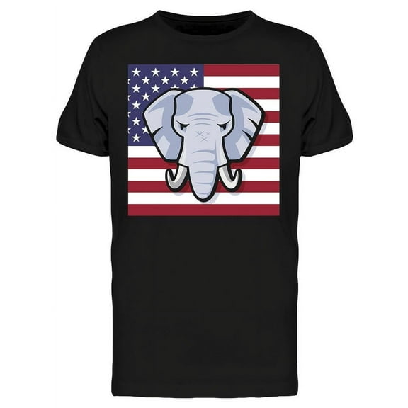 Smartprints Mens Graphic Tee - American Republican Party Flag - Regular Fit 100% Cotton