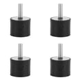 thumbnail image 1 of Soporte de goma, 4 Uds., aislador de montaje de bobina de goma antivibración, amortiguador de vibraciones antichoque para maquinaria de potencia de equipos electrónicos(VE25*20 M6*18), 1 of 8