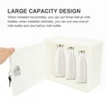 thumbnail image 2 of HERFIER Wall Mounted Plastic Box with Lock, Multi-Use Hanging Mailbox for Home, Office, 8.53x6.88x3.73in, 2 of 9