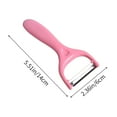 thumbnail image 3 of Fasiaou Stainless Steel Peeler Fruit Peeler Scraper Potato Peeler Kitchen Multifunctional Household Melon and Fruit Grater, Kitchen Organization Essentials, Kitchen Gadgets, Kitchen Utensils(Pink), 3 of 6