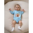 thumbnail image 3 of Newborn Baby Girl Boy Halloween Outfits Pumpkin Embroidery Long Sleeve Oversized Sweatshirt Romper Bodysuit Fall Winter Clothes, 3 of 10