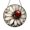 Acrylic 3.5 Inch, variant on Ladybug with Daisy Flower Window Suncatcher, Stained Glass Style Garden Hanging Decor, Cheerful Nature Gift
