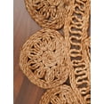 thumbnail image 4 of HAND WOVEN JUTE ECO-FRIENDLY AREA RUGS - 4'x4', Round Shape, Beige Color, Oriental Pattern, High Pile, Natural Fiber, Outdoor Indoor Handmade Area Rugs for Living Room, Bed Room (J00072), 4 of 7