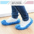 thumbnail image 4 of D-GROEE 2Pairs Mop Slippers for Floor Cleaning, Washable Reusable Shoes Cover, Dust Mops Mop Socks for Women Men Kids Foot Dust Hair Cleaners Sweeping House Office Bathroom Kitchen, 4 of 7