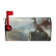 thumbnail image 2 of Lsque Autumn Dragon Mountain View Mailbox Cover Standard Size ,Magnetic Mailbox Covers Post Wraps Letter Box Cover -21x18 in, 2 of 9