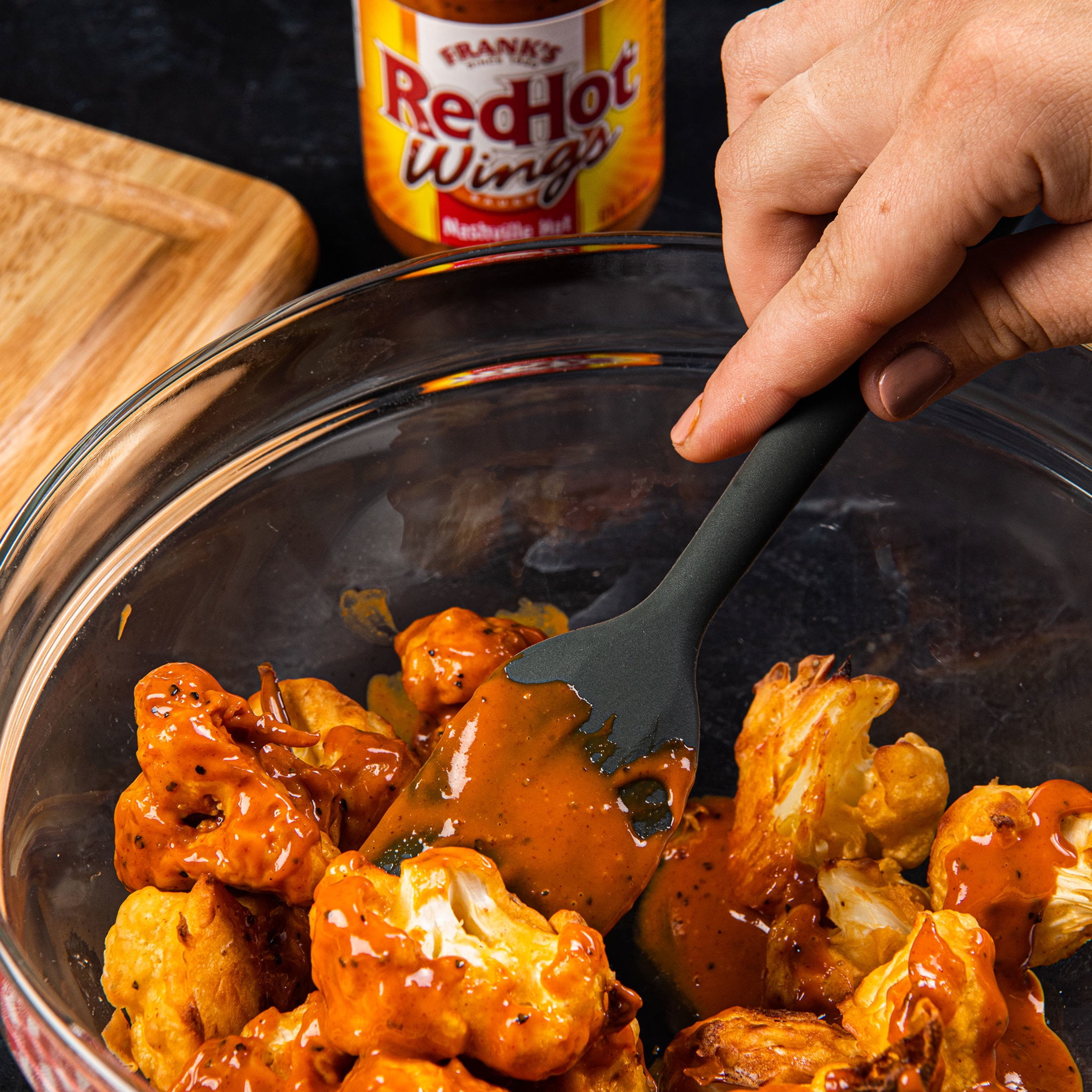 (3 pack) Frank's RedHot Kosher Nashville Hot Wings Sauce, 12.0 fl oz Bottle