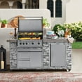 thumbnail image 3 of Prokan 78-Inch Pro Elite 5-Burner Infrared Grill with Rotisserie, Weather Resistant Countertop Design, 3 of 18