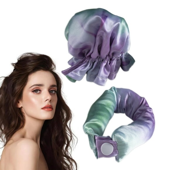Juego de mascarilla para rizar el cabello con rizador, artefacto para cabello rizado perezoso para dormir con ondas grandes
