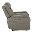 thumbnail image 3 of OakvillePark Keller Leather Upholstered Power Reclining Chair, Brownish Gray, 3 of 6