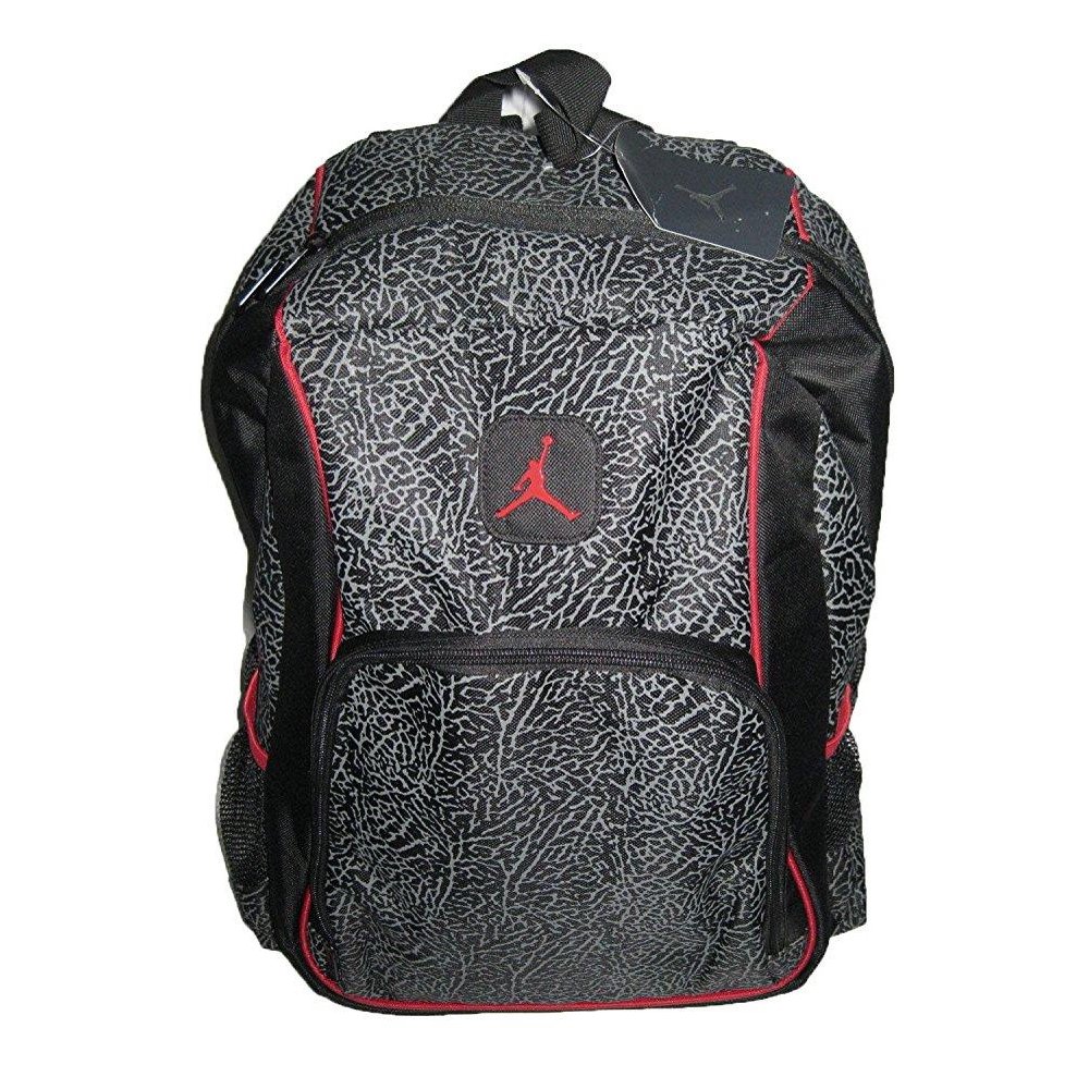 Jordan elephant 2strap backpack black/red, one size
