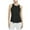 Black, variant on Kureaily Sleeveless Racerback Women's Sports Running Tailcoat Beauty Back Fitness Top Split Loose Yoga Cover Up Summer Scoop Neck Tank Top