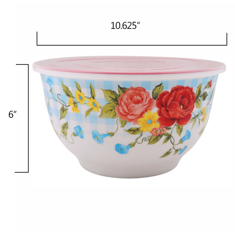 The Pioneer Woman Cheerful Rose 18-Piece Melamine Bowl Set $28.88 (Retail  $52.99)