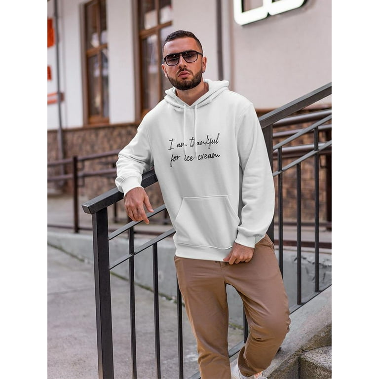 Thankful For Ice Cream. Hoodie Men GoatDeals Designs Male Large