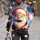thumbnail image 1 of Blusas y camisas de manga larga y cuello redondo para hombre, informales, con estampado navideño, deportivas, de poliéster., 1 of 5