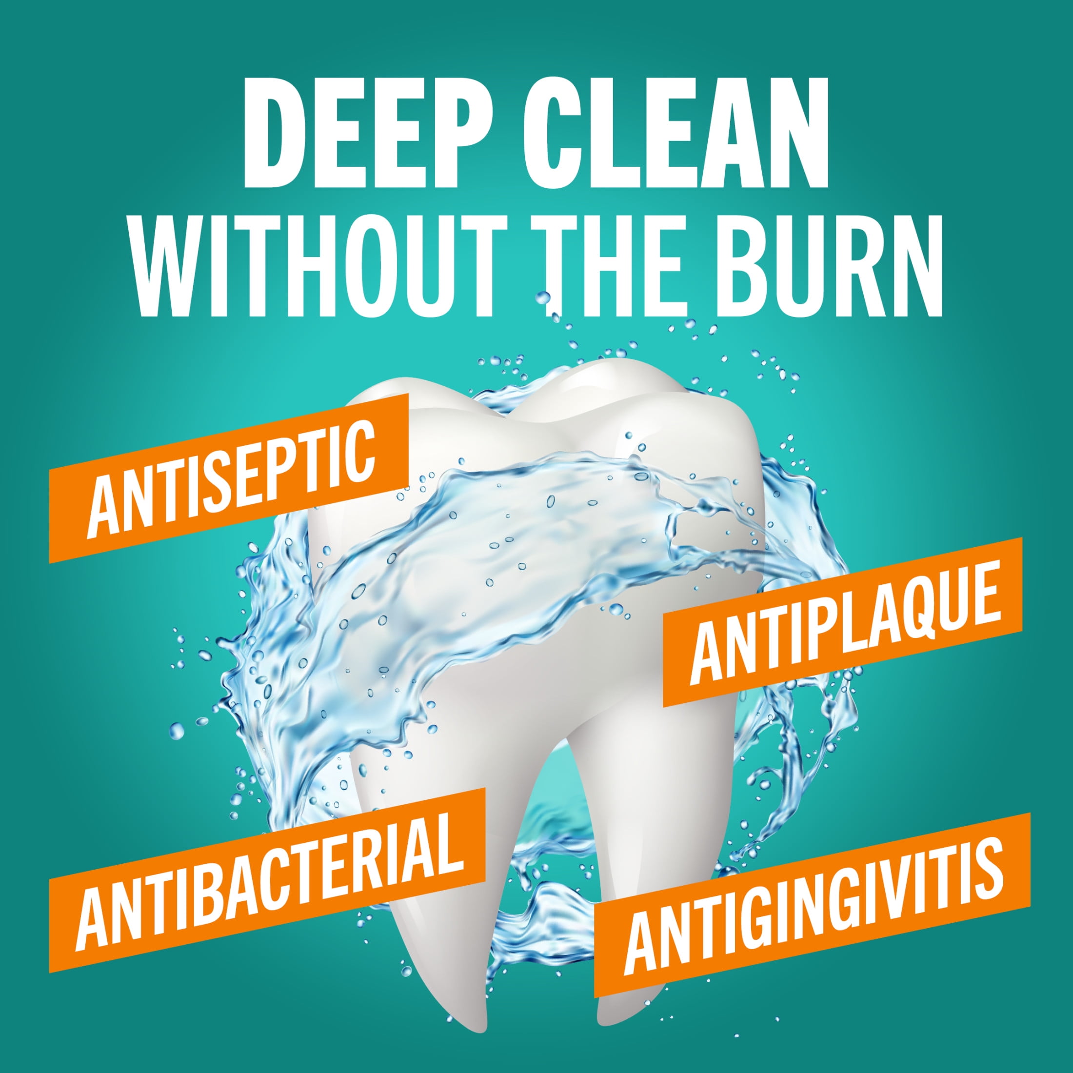 TheraBreath Deep Clean Mouthwash, Alcohol Free, Antiseptic Benefits, Fresh Mint, 16 fl oz