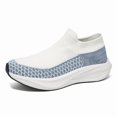 thumbnail image 2 of Men's Slip‑On Sock Style Running Sneakers, Stretch Knit Upper Athletic Shoes with Curved Thick Midsole for Daily Sports and Walking, 2 of 7