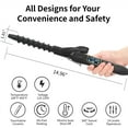 thumbnail image 6 of KIPOZI 1" Spiral Curling Wand Hair Curler Iron for Short and Long Hair, 25mm Ceramic Hair Curling Wand Iron with 15 Adjustment Temp for Bouncy Curls or Big Wave, Dual Voltage, 6 of 7