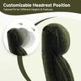 thumbnail image 6 of Big and Tall Office Chair with Adjuatable Armrests and Headrest, Ergonomic High Back Criss Cross Chair ,Reclining Desk Chair With Footrest,Executive Computer Chair,Green, 6 of 6