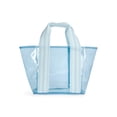 thumbnail image 4 of No Boundaries Women's Clear Mini Tote, Blue, 4 of 7