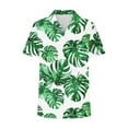 thumbnail image 5 of womens tops Women's Summer Hawaiian Shirts Floral Short Sleeve Button Down Shirts Hawaii Tropical Beach Tops Outfits spring tops for women, 5 of 6