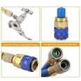 thumbnail image 4 of Manguera de carga R134A para refrigerador -con medidor de acondicionamiento- Lata de refrigerante R134A para R-12/R- color cobre azul, color cobre azul, 4 of 5