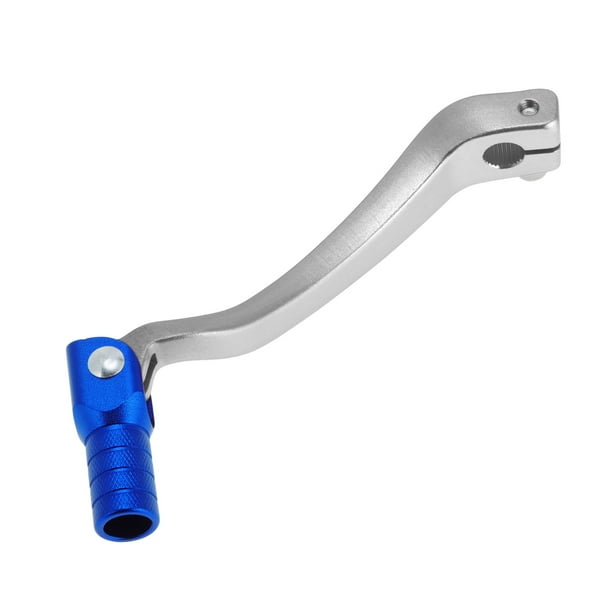Palanca de cambio de motocicleta plegable para Kayo T6, aleación de aluminio, palanca de cambio con cabeza azul tono plateado