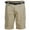 Khaki, variant on Kovlvoll Men's Cargo Shorts Summer Lightweight Quick Dry Button Zipper Waist Shorts Multi-pocket Hiking Pants with Belt