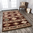 thumbnail image 4 of Alora Decor Ryder 5' x 8' Tribal Burgundy/Tan/Khaki/Sage Hand-Tufted Area Rug, 4 of 5