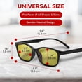 thumbnail image 3 of Blue Light Blocking Glasses for Sleep, Computer & Gaming – Amber Lens to Reduce Eye Strain, Headaches & Improve Rest – Lightweight Anti-Blue Light Eyewear for Men & Women, 3 of 5