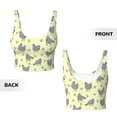 thumbnail image 5 of Picia Funny Chicken Sports Bra for Women,Padded Strappy Sports Bras Medium Support Yoga Bra with Removable Cups,Running Yoga Bra-Medium, 5 of 9