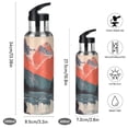 thumbnail image 2 of Yayeee 33oz Insulated Water Bottle Double Wall Stainless Steel with Flip Straw Lid, Mountains at Dawn, 2 of 7