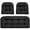 Black, variant on Eurhowing U-Shaped Tufted Cushion Set 3-Piece, Waterproof Wicker Rattan Sofa Cushion, High Resilience Foam Outdoor Patio Furniture Cushion for Settee, Chair, Bench, Gray