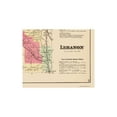 thumbnail image 2 of Historic City Map - Lebanon New York - Whitman 1875 - Vintage Wall Art, 2 of 4