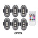 thumbnail image 5 of Riwesomey 6 piezas 6 uds luces estroboscópicas LED inalámbricas con Control remoto para luces de motocicleta y coche Automoción decorativa y accesorios, 5 of 6