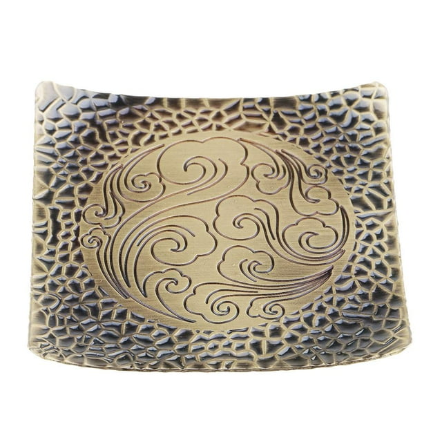 Mini Posavasos de Té de Aislamiento Térmico Accesorios Decorativos de Cocina Elegante para Invitados Bronce Hugo Coaster cuadrado de bronce de la taza de té