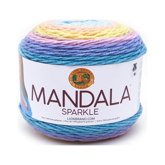 Lion Brand Mandala Sparkle Orion Fashion Cake Yarn, 1 Each
