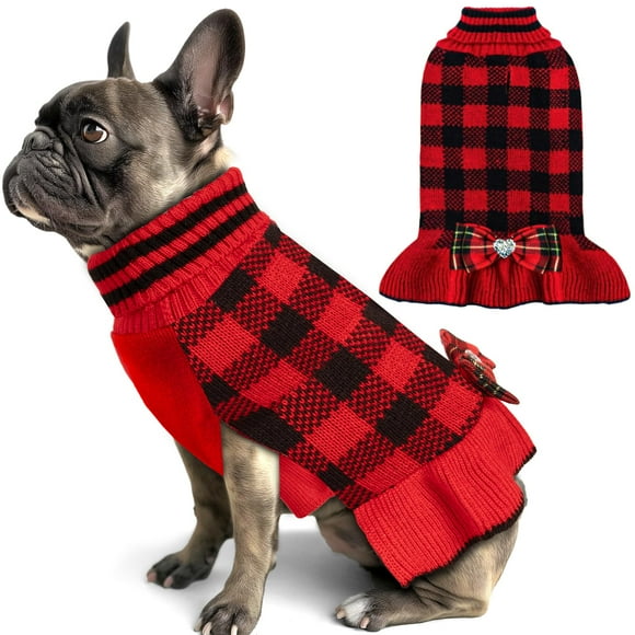Jersey para perros KYEESE, vestido navideño para perros pequeños y medianos