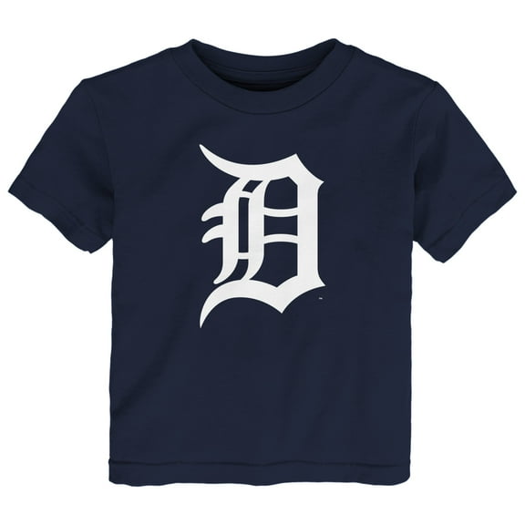 Toddler Navy Detroit Tigers Team Crew Primary Logo T-Shirt