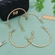 thumbnail image 4 of 4 asas metálicas para bolso, color oro claro, asas de repuesto para bolso, marco de hierro para asa de bolso, accesorios para hacer asas de bolso, correas de repuesto para bolsos, 10,5 x 11,7 x 0,5 cm, 4 of 7