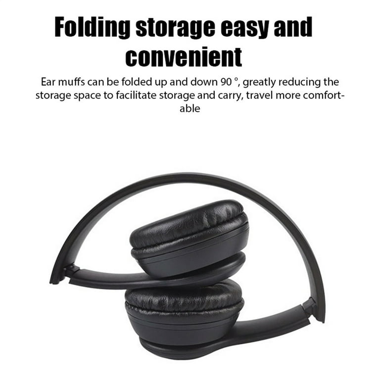 P47 Wireless Headsets On Ear Stereo Earphones Longer Playtime USB Charging for Smart Phone Computer Laptop