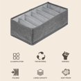 thumbnail image 2 of Caja De Almacenamiento De Ropa Interior Plegable De 24 Rejillas, Organizador De Guardarropa De Tela Multiusos, Cubo De Almacenamiento De Cajón Gris Para Ropa Interior, Calcetín, Cosmético Minnieouse HA028121-04, 2 of 7