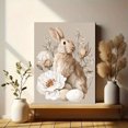 thumbnail image 6 of UXIEQU Bunny Floral Canvas Wall Decor 15.75x11.81 Inches, 6 of 8