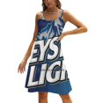 thumbnail image 1 of Keyst Light Square Neck Dress Back Lacing Backless Dress Elegant Beach Party Dress Korean Keyst Light Keyst Light Beer, 1 of 5