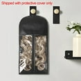 thumbnail image 6 of 9PCS Hair Extension Holder Wig Storage for Multiple Wigs Holder Wig Bags with Hanger Hair Extension Storage Black, 6 of 7