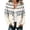 Complexion, variant on Womens Retro Pattern Knit Cardigan Relaxed Fit Button Down Crew Neck Ribbed Cuff Hem Sweater Beige 5XL