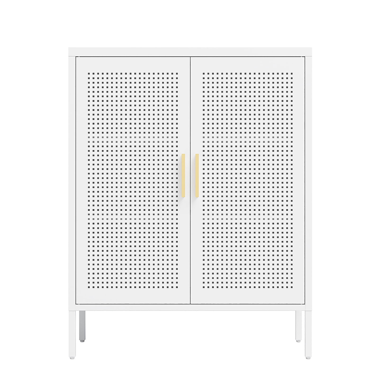 M optimized Steel Storage Cabinet with Hollow Door, Adjustable Shelves, Garage Cabinet File Cabinet for Home Office Garage, 31.5" x 15.75" x 39.96"