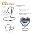 thumbnail image 4 of Vintage Charm of a Bygone Era - Urn Heart Keepsakes For Human Ashes - Heavenly Urn for Spiritual Goodbyes - Sacred Ashes Holder - 3 Inch, 1 Pc, 4 of 5