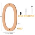 thumbnail image 2 of Uxcell Gold House Number, House Address Numbers Sign Large Floating Number 0, 2 of 6